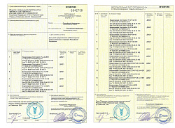 Сертификат СТ-1 о российском происхождении видеосерверов Domination